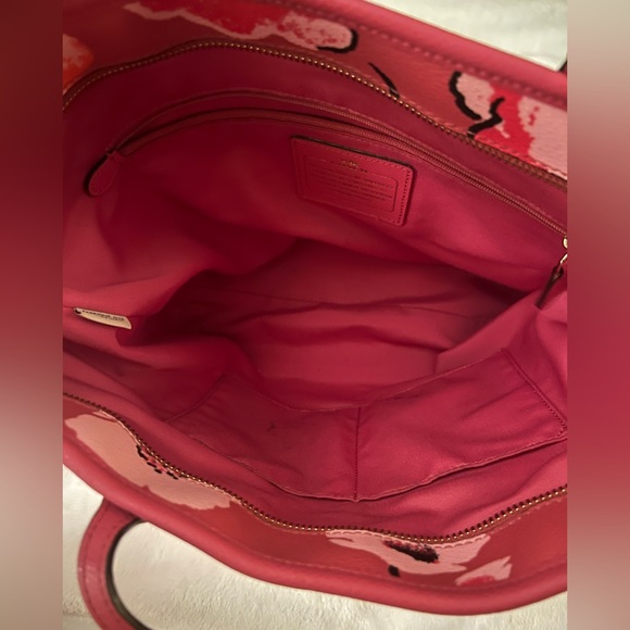 Coach Pink Floral Tote Bag - Picture 9 of 13